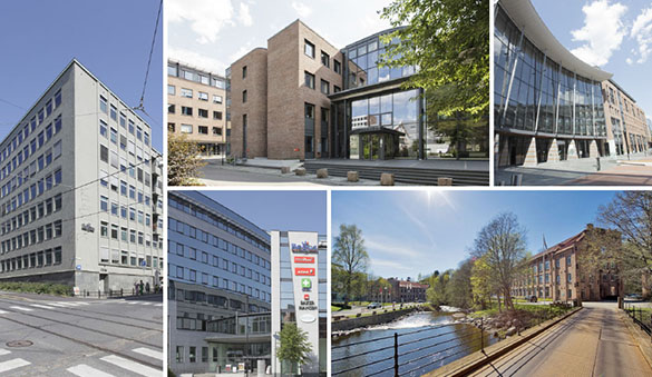 ノルウェー の Oslo と他の 20 都市のオフィススペース