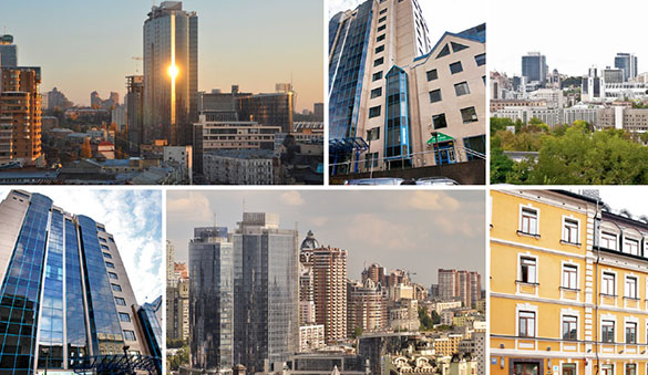 Kyiv以及烏克蘭其他 12 個都市的辦公空間