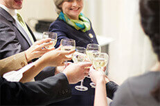 Meet like-minded professionals at our monthly social events