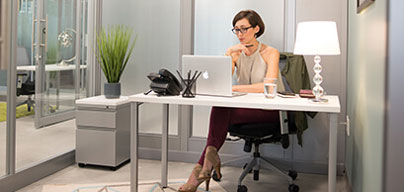 Private office space with a window, available in all centres